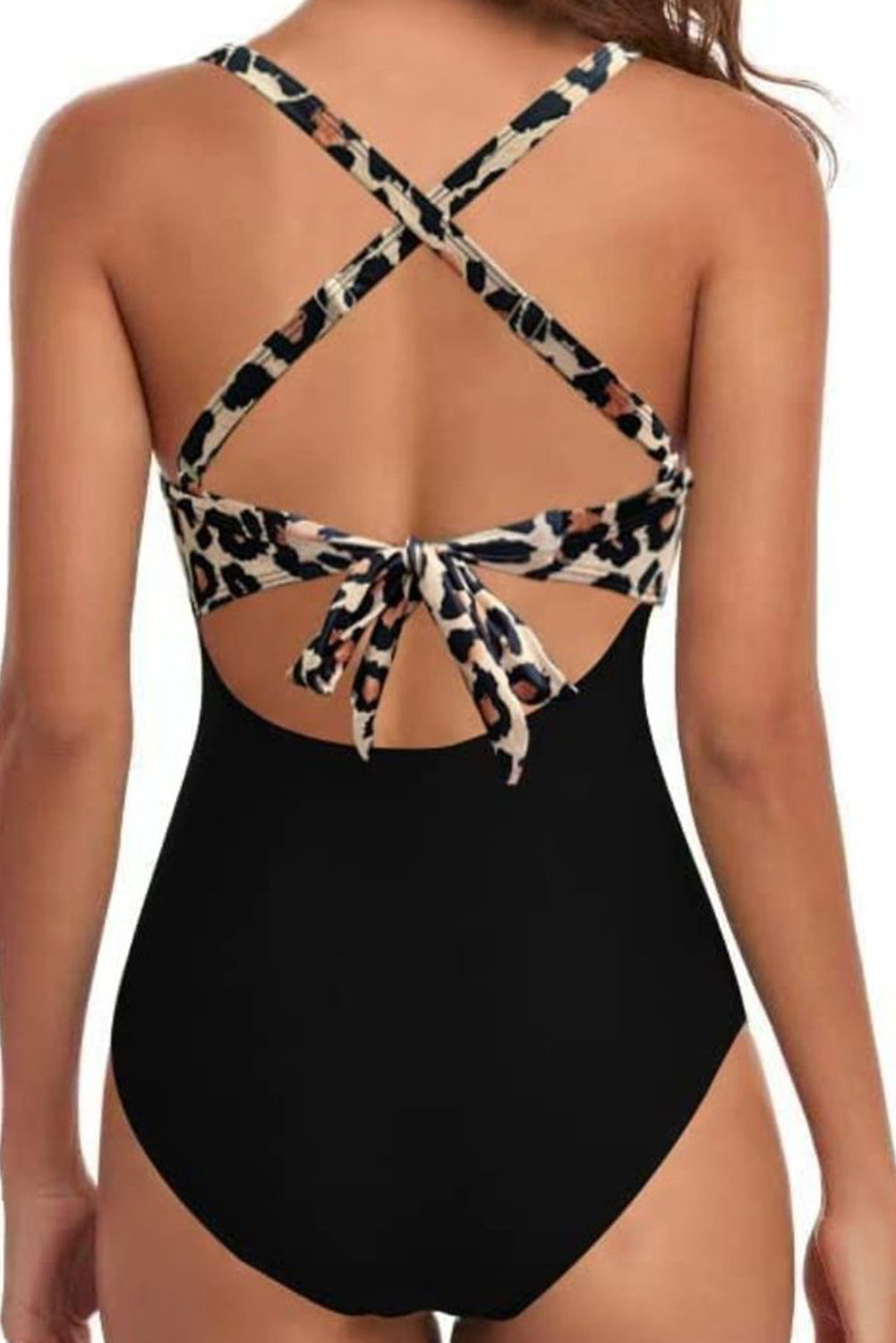 Pink Crossed Cutout Backless Monokini