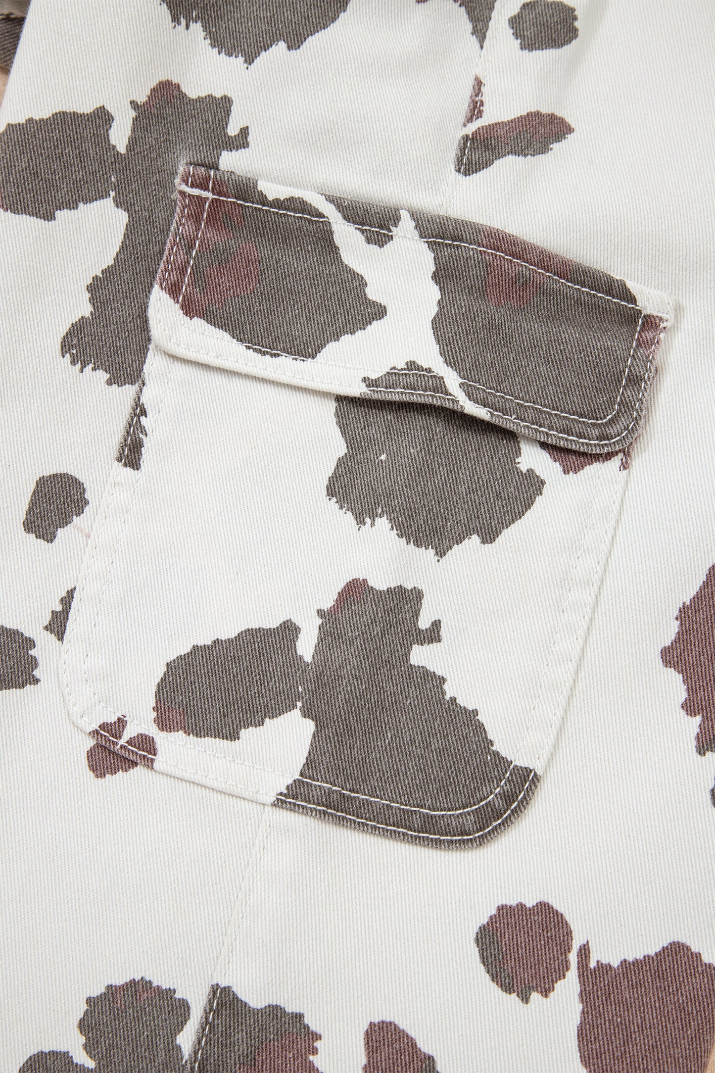 Brown Cow Spots Multi Pocketed Jeans