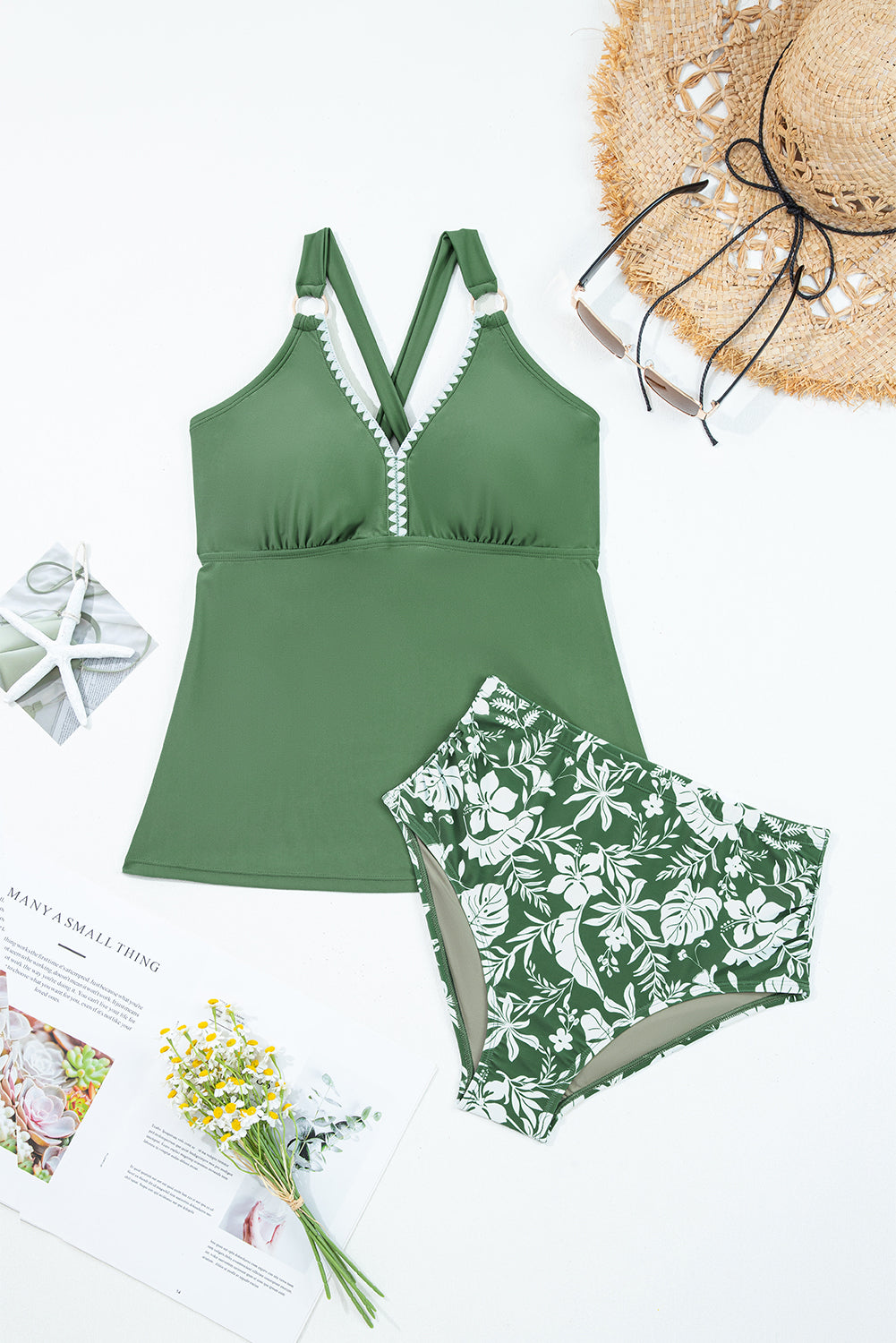 Four Leaf Clover Swim Short 2pcs Set