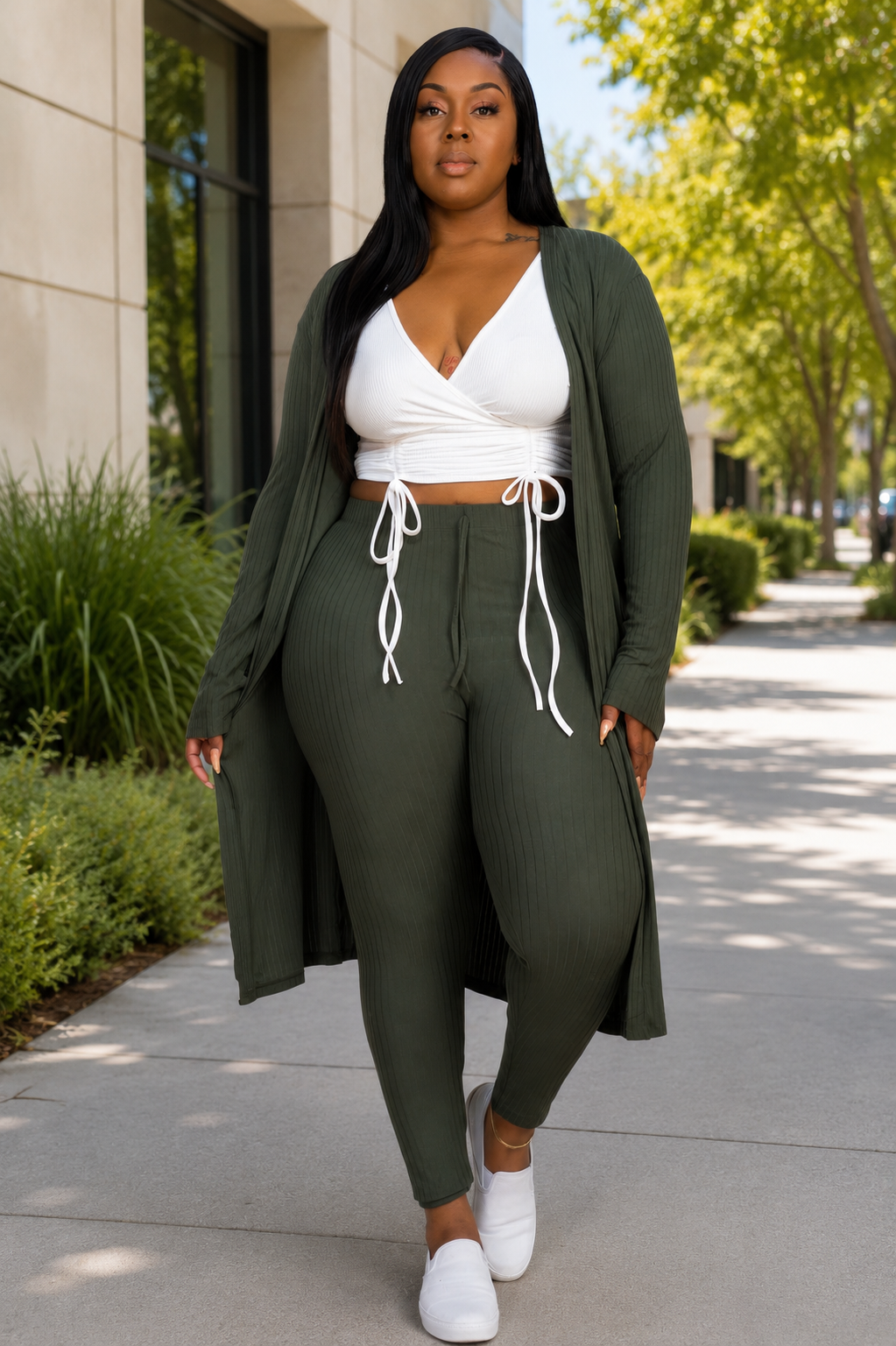 Midi Cardigan & Leggings Set