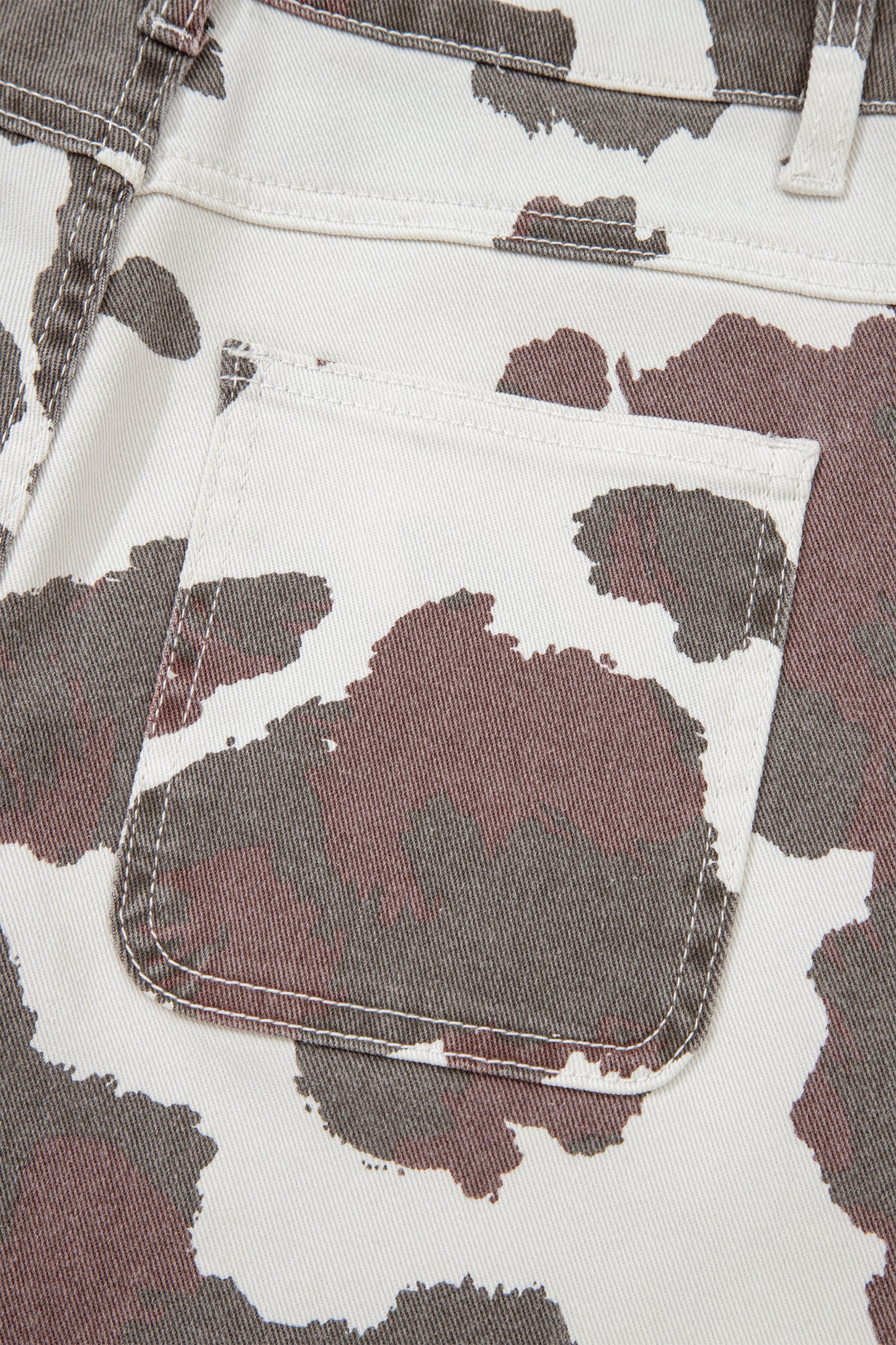Brown Cow Spots Multi Pocketed Jeans