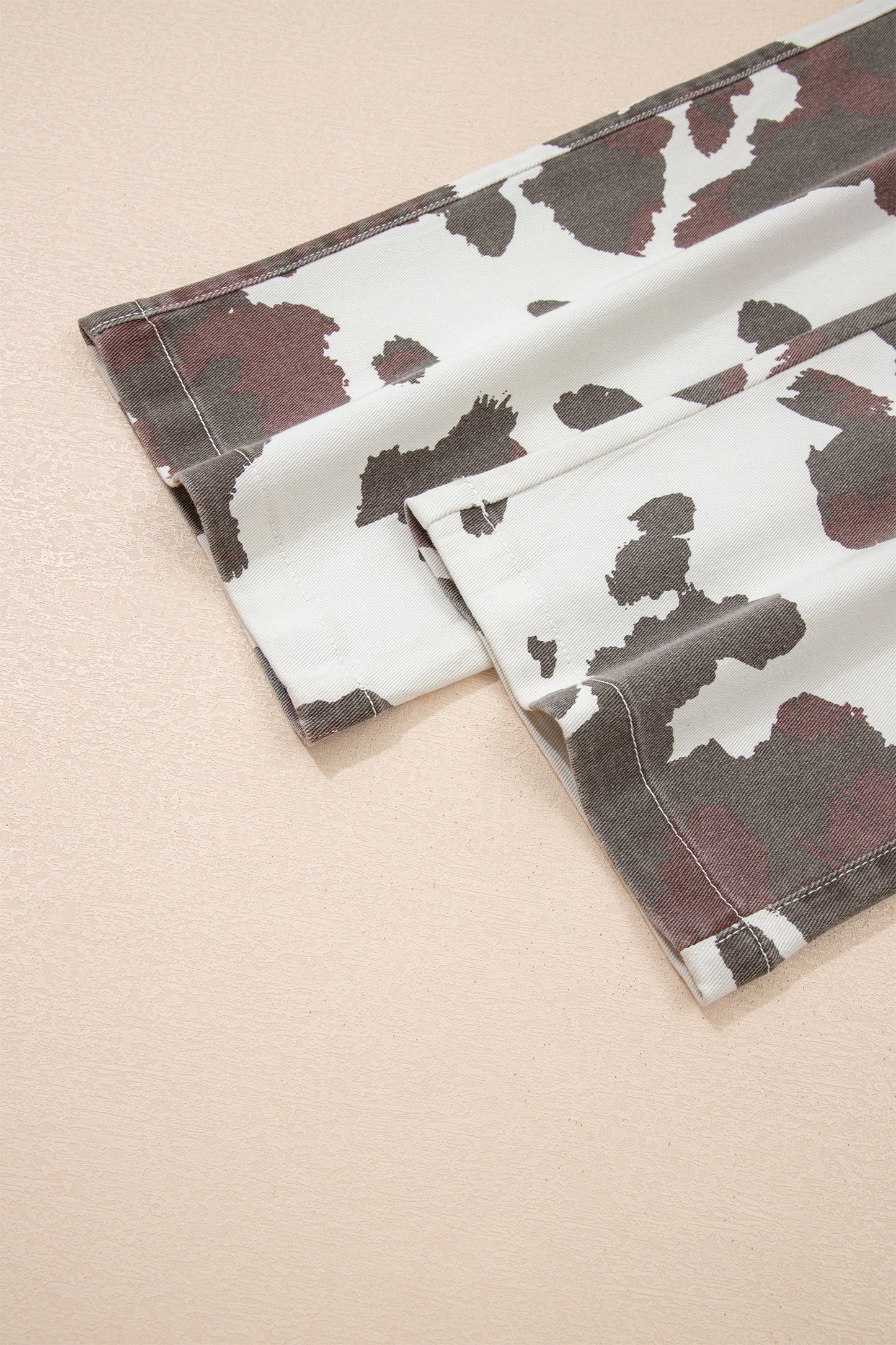 Brown Cow Spots Multi Pocketed Jeans